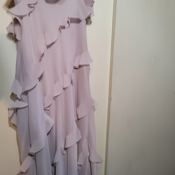 a new day, Tan Ruffle Midi Dress - Picture 4 of 6